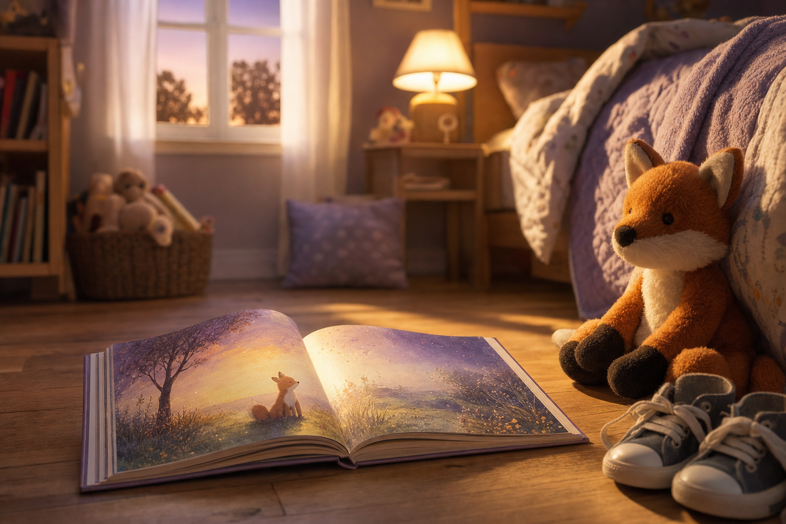 طفل يقرأ قصة Faybley مخصصة