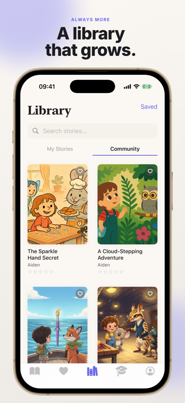 Faybley community library of illustrated children's stories